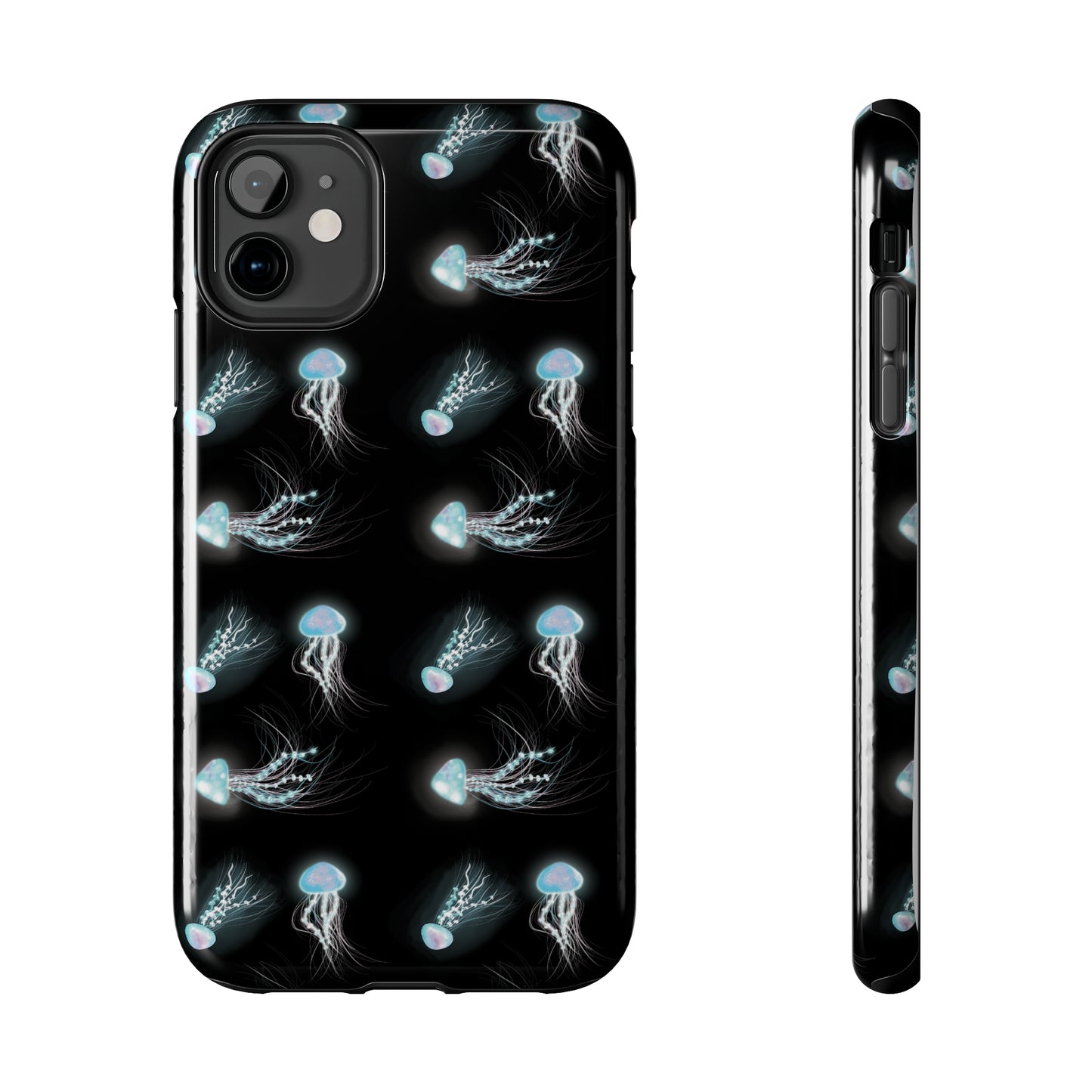 Bioluminescent Jellyfish Phone Case, Cool Trippy Psychedelic Phone Case, Glowing Jellyfish, Bioluminescent Art Cool Phone Case