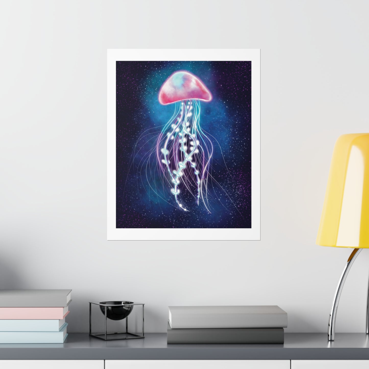 Bioluminescent Jellyfish Poster