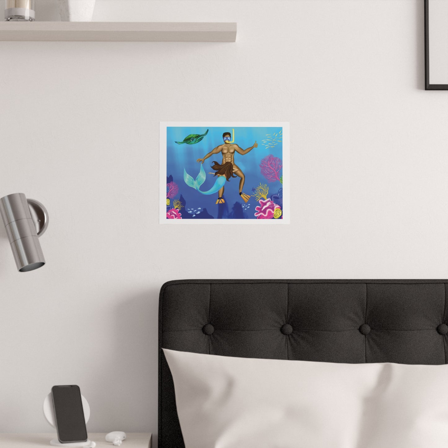 Funny Mermaid Poster