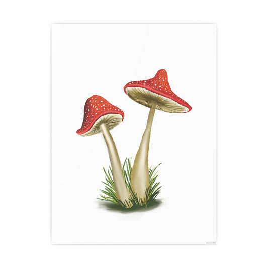 Pretty Red Mushroom Art Print