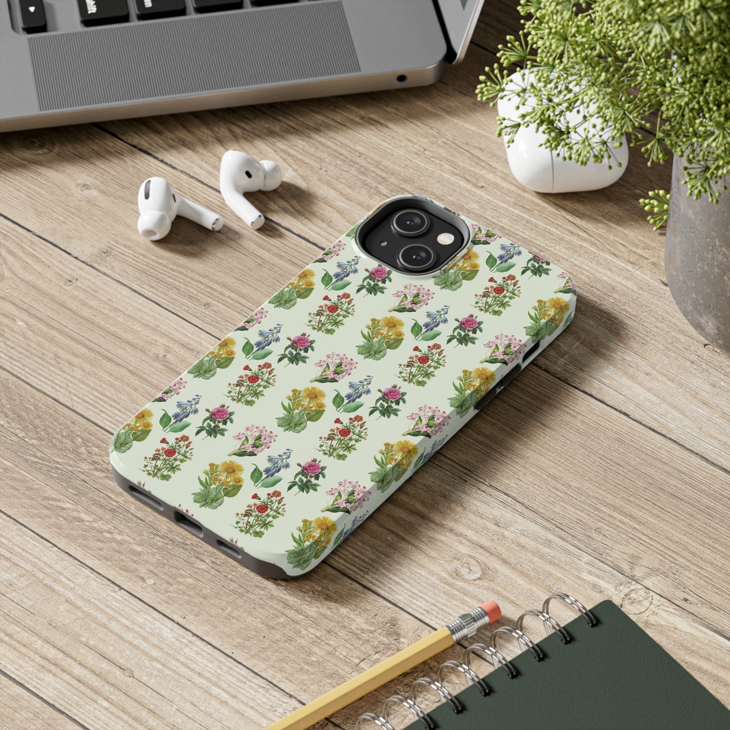 Pretty Floral Phone Case, Cute Vintage Antique Flower Phone case, sunflower Rose 19th century painting Phone Case Pattern