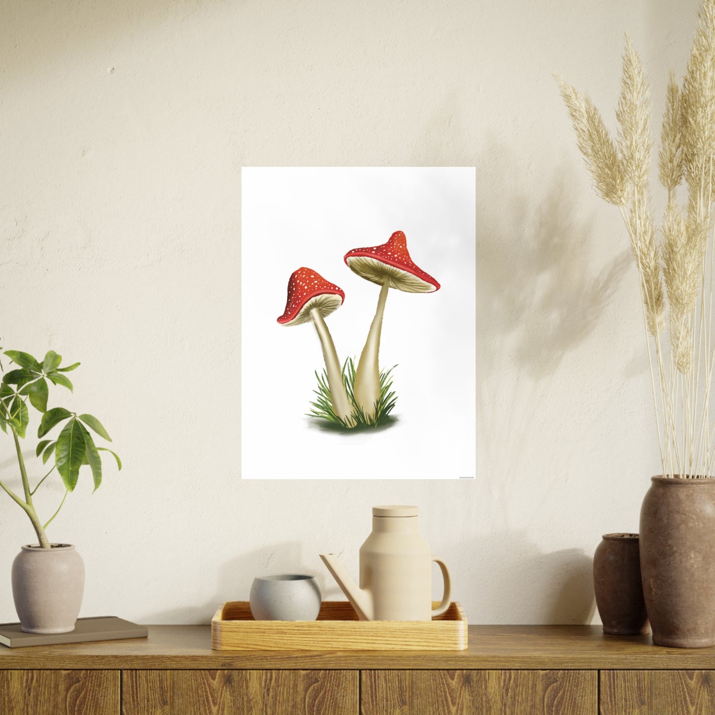 Pretty Red Mushroom Art Print