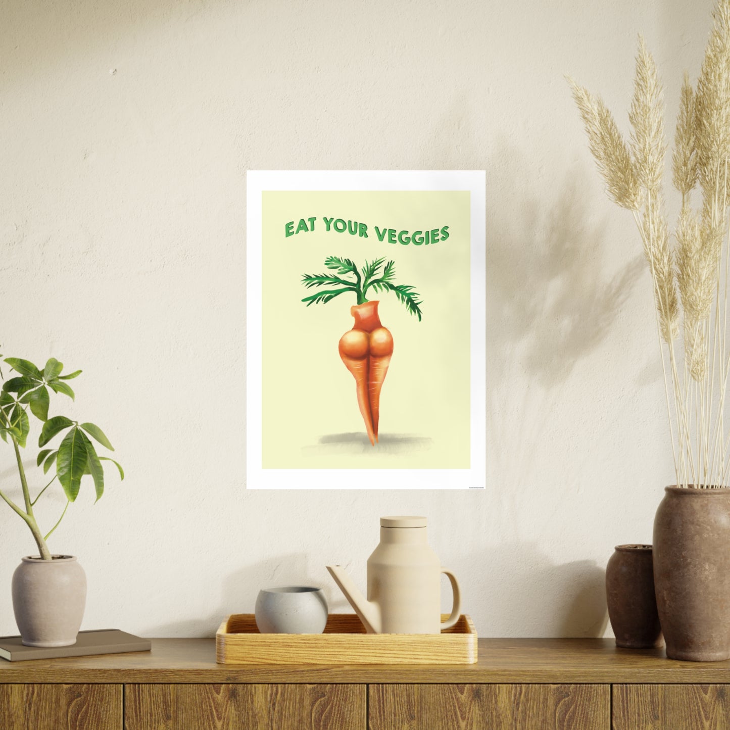 Eat Your Veggies Art Poster