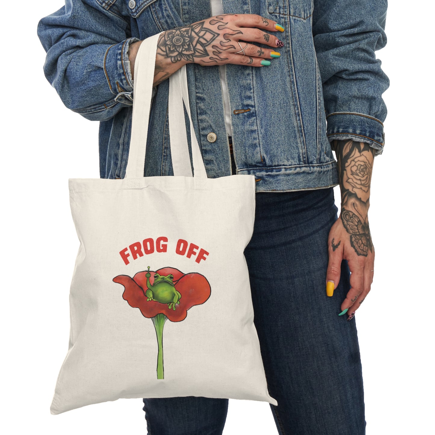 Frog Off Tote Bag