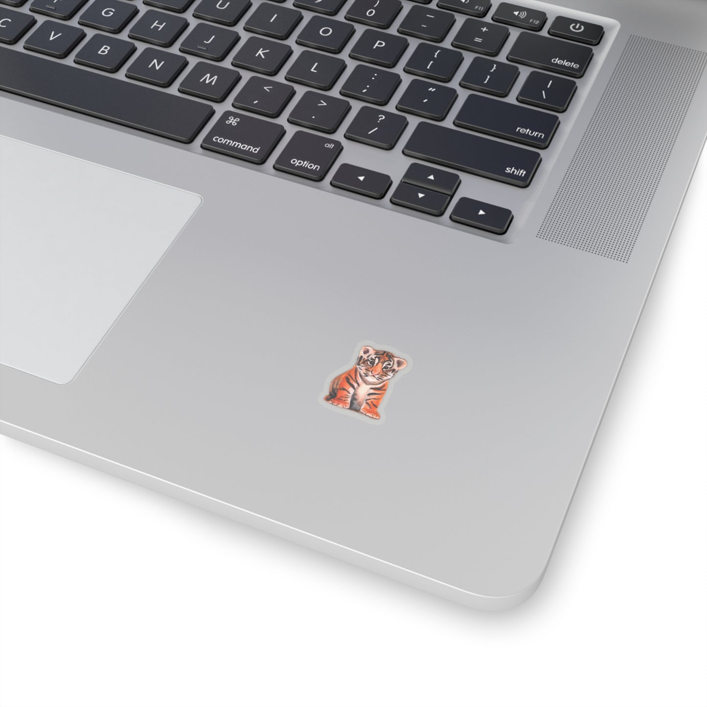 Cute Watercolor Tiger Cub Sticker for laptop, water bottle, back to school sticker cute, baby tiger, tiger lover