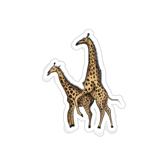 Funny Giraffe Sticker, Cute Funny Giraffe Sticker, Giraffe Lover Die Cut Sticker, Funny NSFW Joke Sarcastic Giraffe Sticker, Cute Animal Lover Sticker, Funny Hilarious sticker