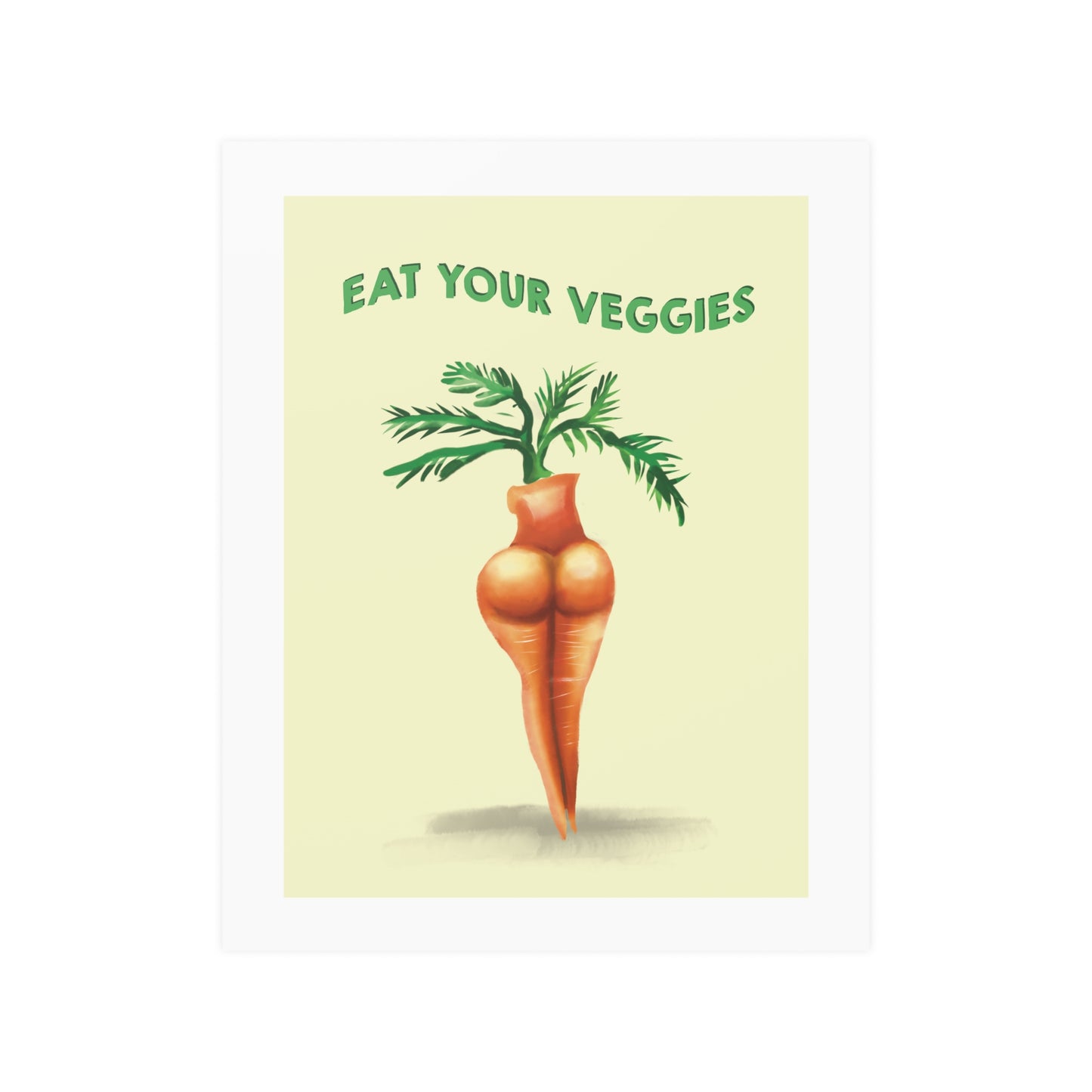 Eat Your Veggies Graphic Design Poster