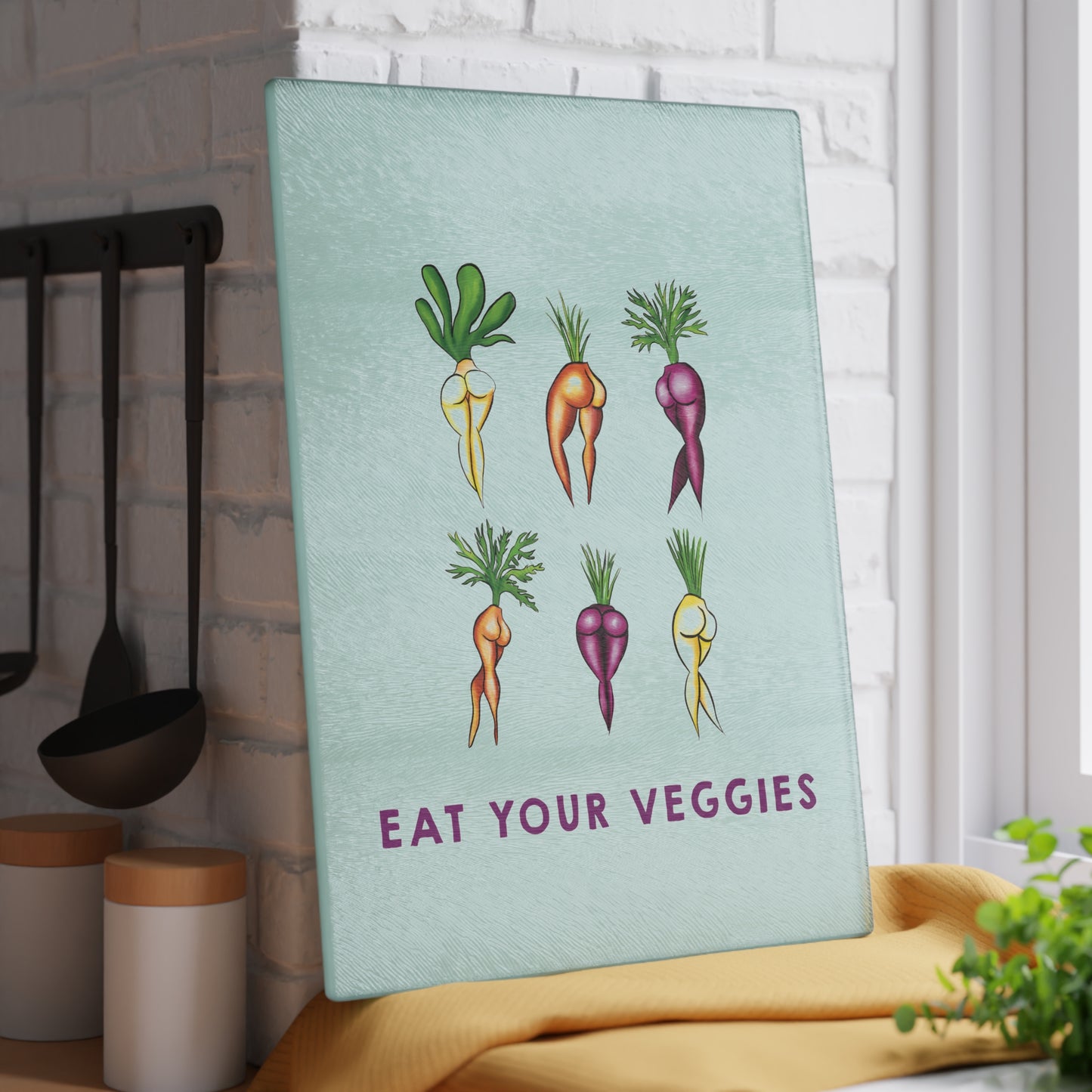 Eat Your Veggies Cutting Board