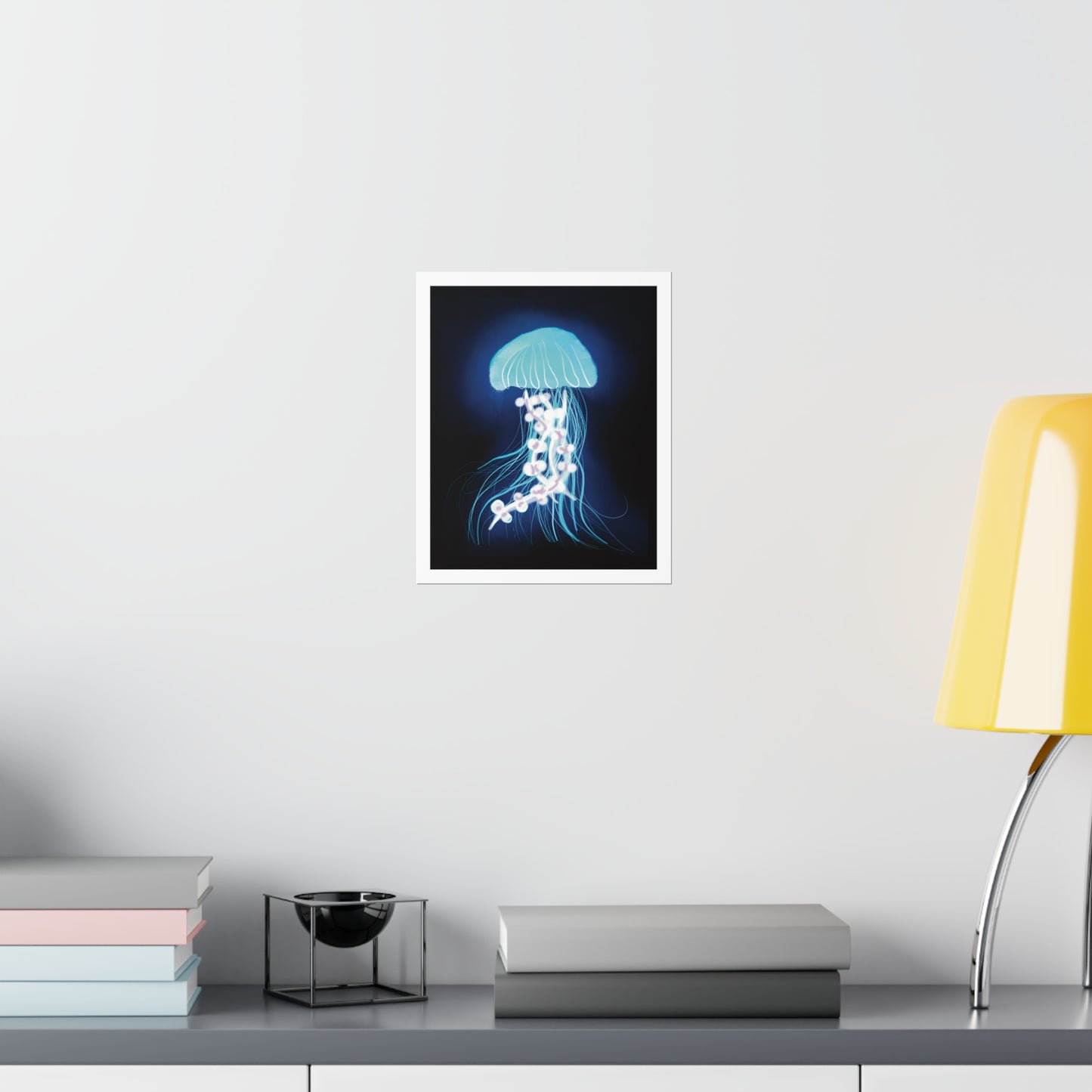 Bioluminescent Jellyfish Art Print