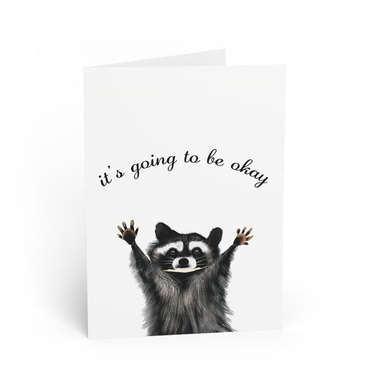 Racoon Greeting Card