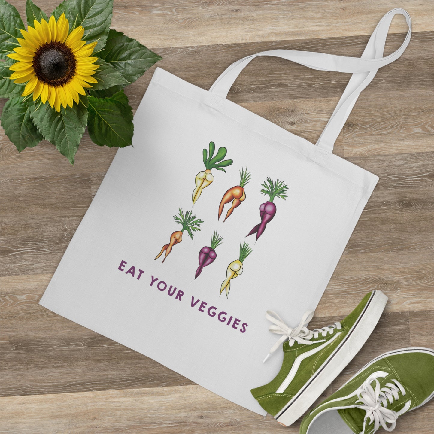 Farmer's Market Tote Bag Sexy Veggies