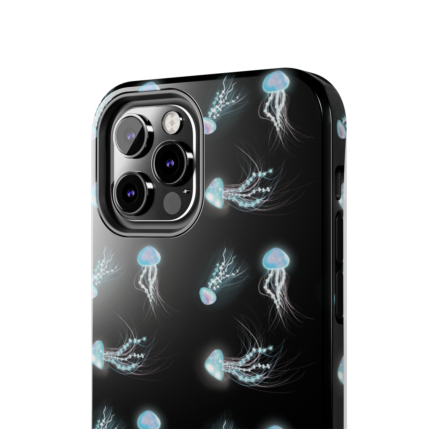 Bioluminescent Jellyfish Phone Case, Cool Trippy Psychedelic Phone Case, Glowing Jellyfish, Bioluminescent Art Cool Phone Case