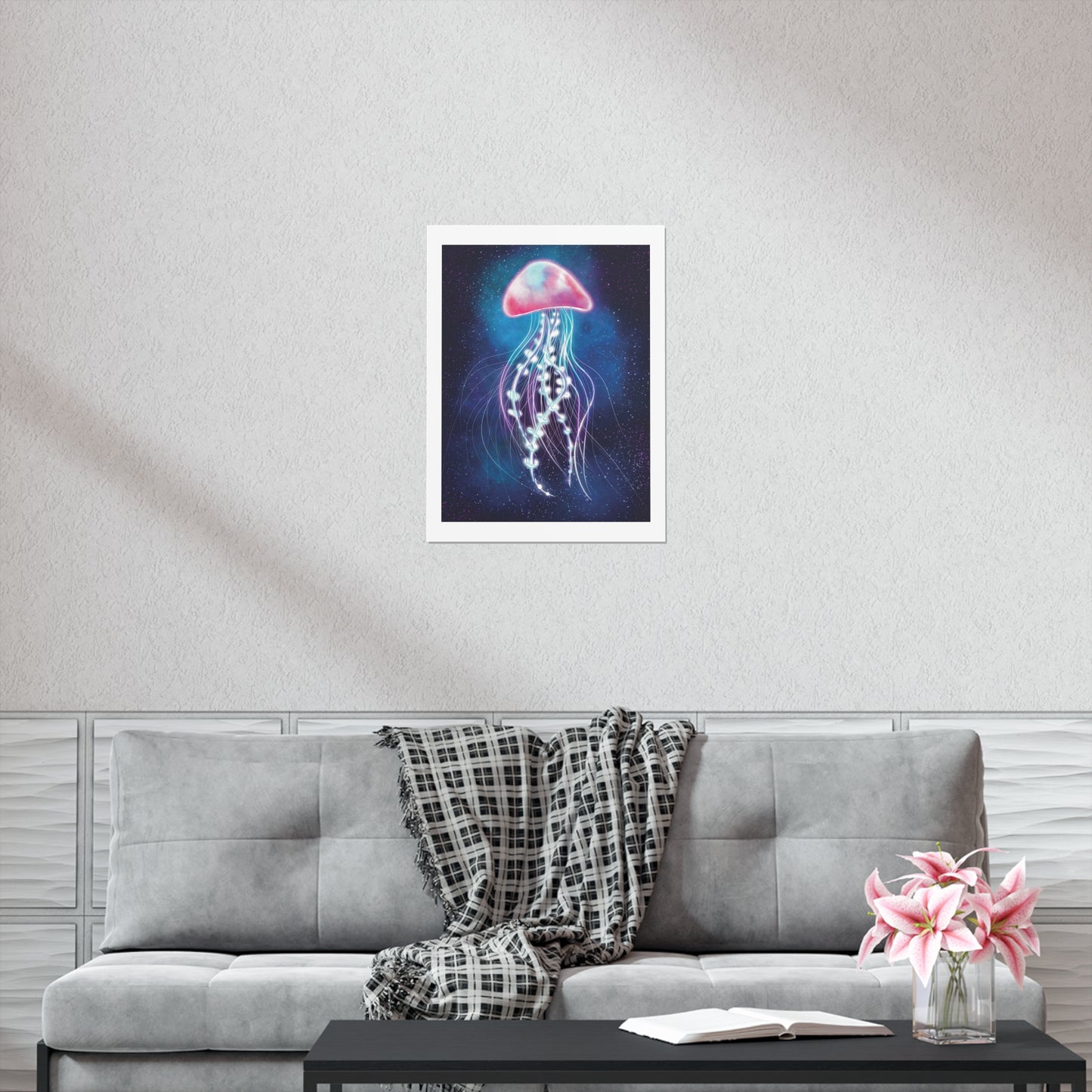 Bioluminescent Jellyfish Poster