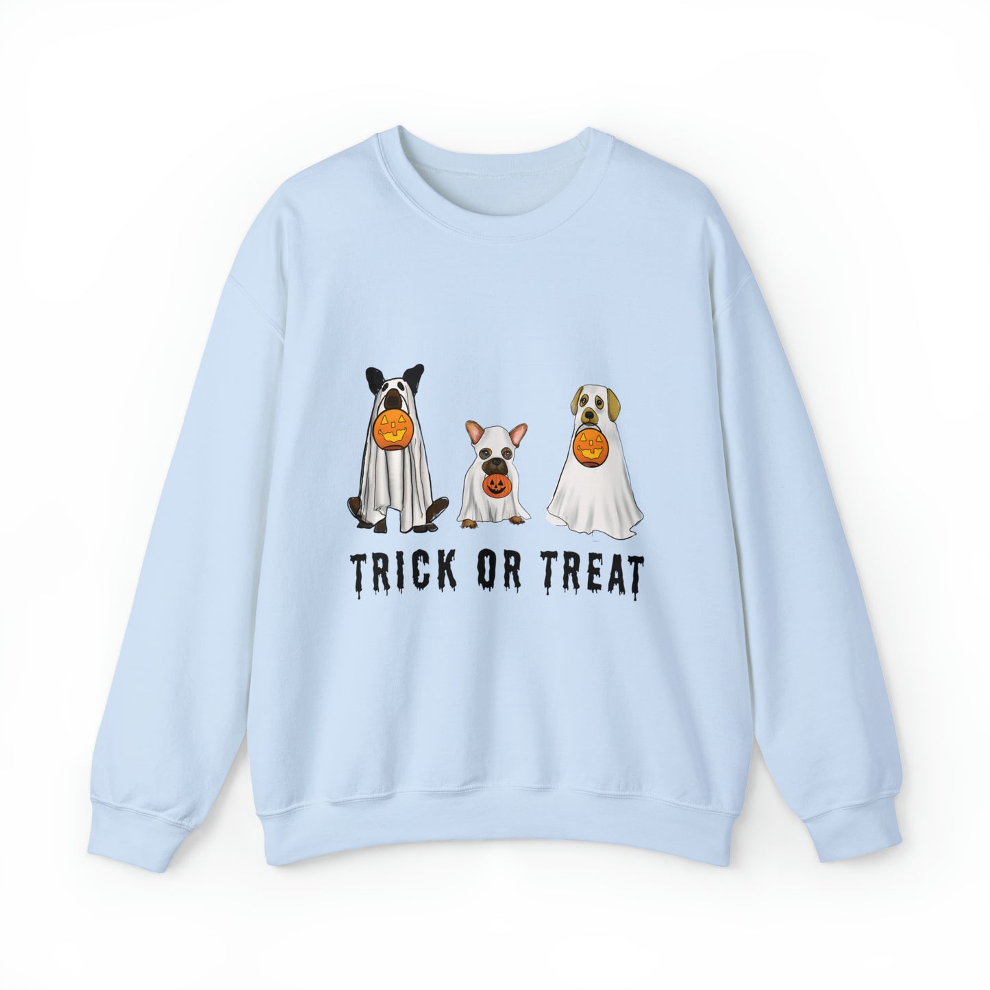 Cute Halloween Dog Sweatshirt, Halloween ghost dog sweatshirt, women's fall gift sweatshirt, fall decor cute halloween gift idea, ghost dog