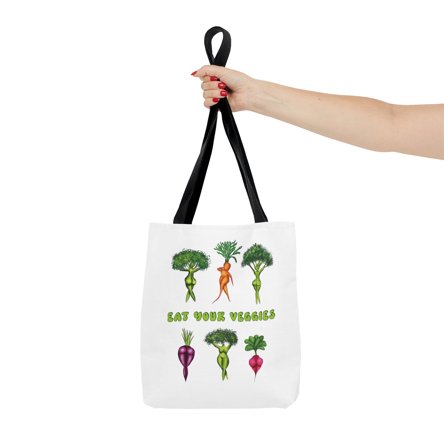 eat your veggies tote bag