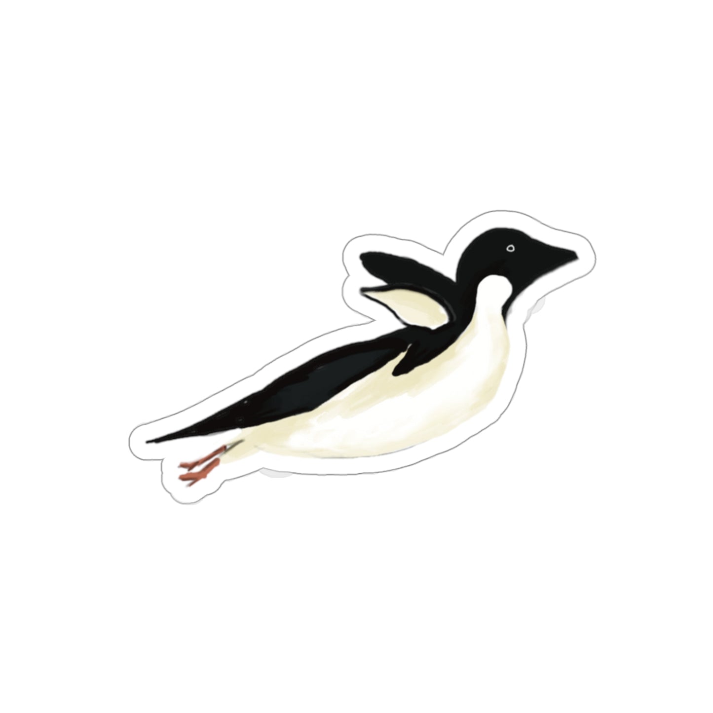 Jumping Penguin Sticker