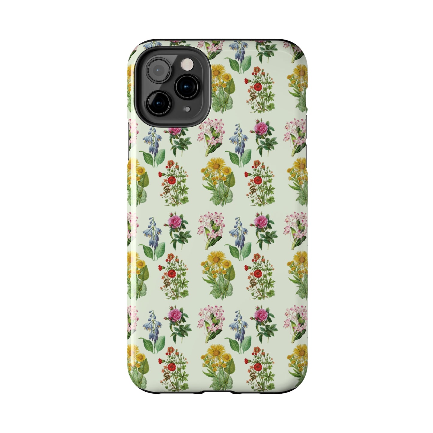 Pretty Floral Phone Case, Cute Vintage Antique Flower Phone case, sunflower Rose 19th century painting Phone Case Pattern