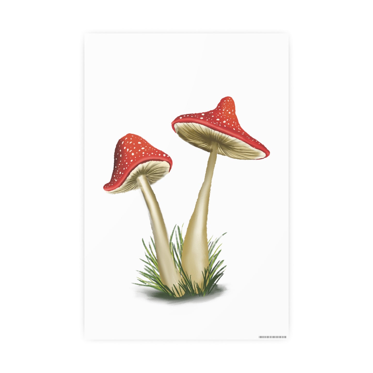 Pretty Red Mushroom Art Print