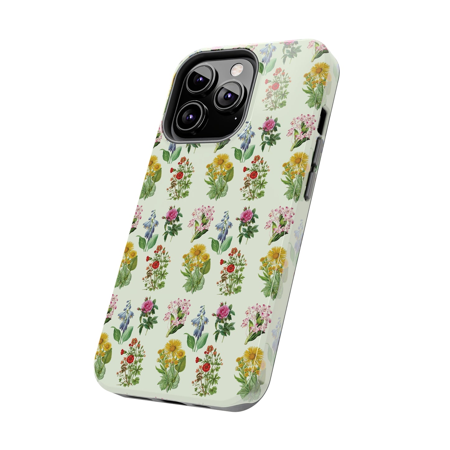 Pretty Floral Phone Case, Cute Vintage Antique Flower Phone case, sunflower Rose 19th century painting Phone Case Pattern