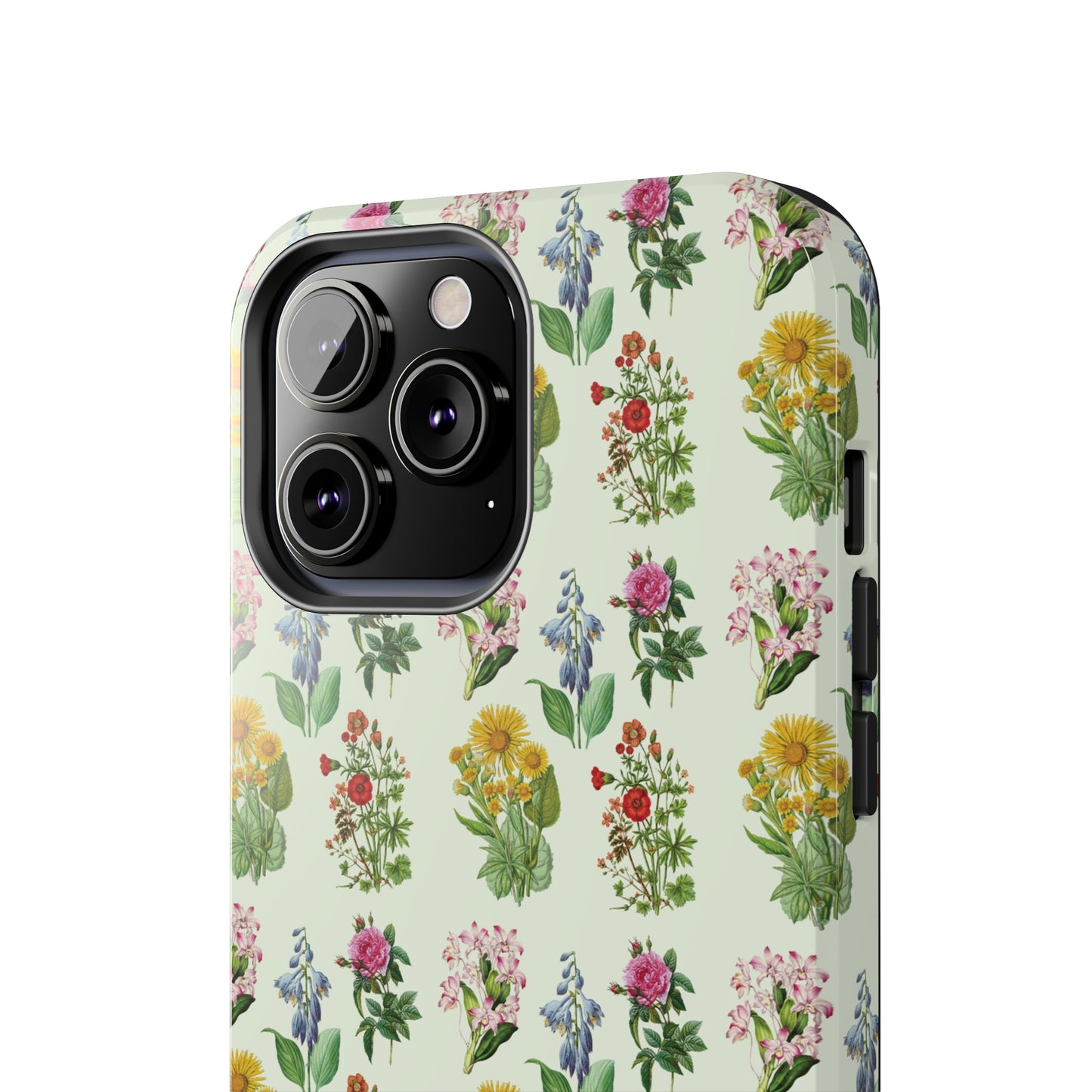 Pretty Floral Phone Case, Cute Vintage Antique Flower Phone case, sunflower Rose 19th century painting Phone Case Pattern