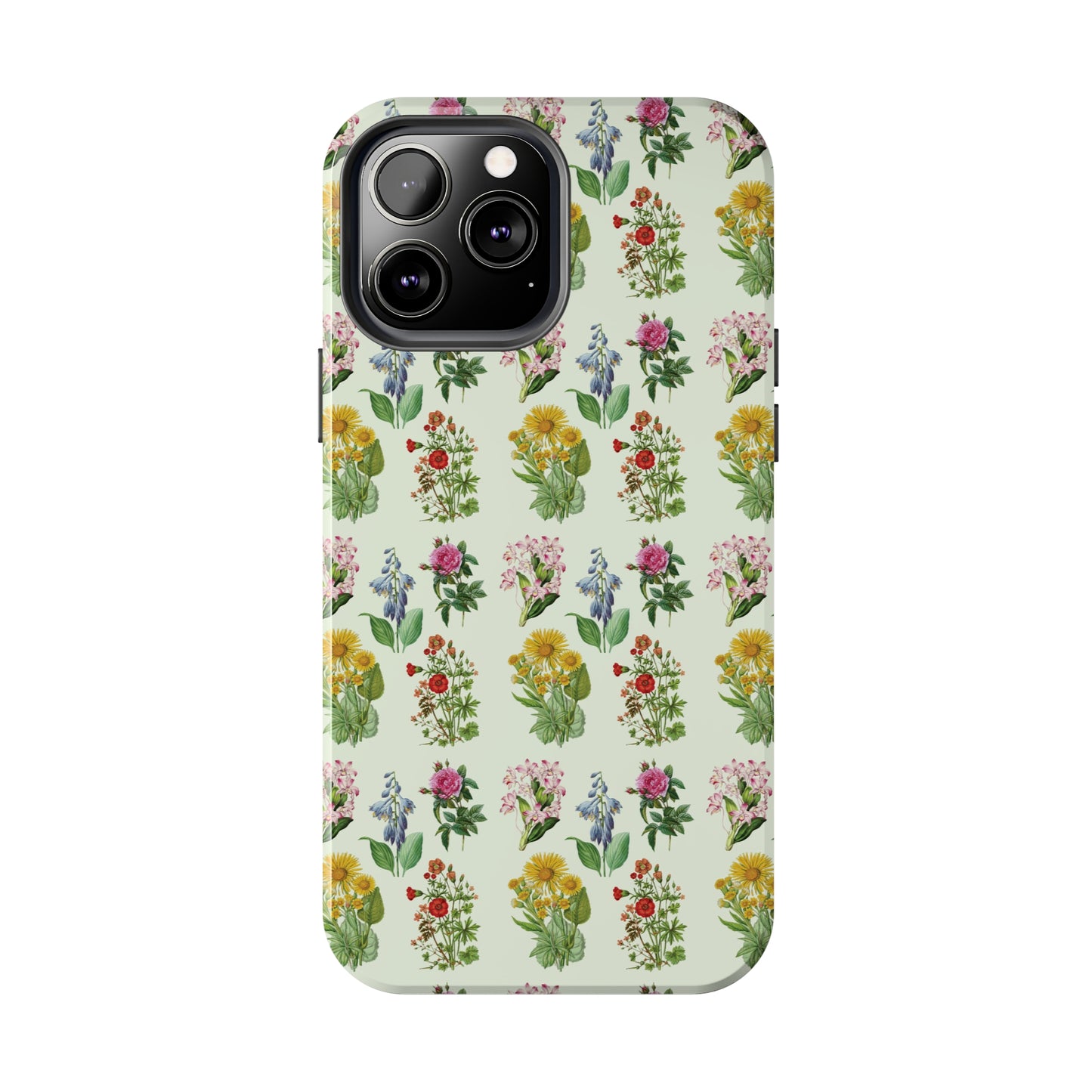 Pretty Floral Phone Case, Cute Vintage Antique Flower Phone case, sunflower Rose 19th century painting Phone Case Pattern