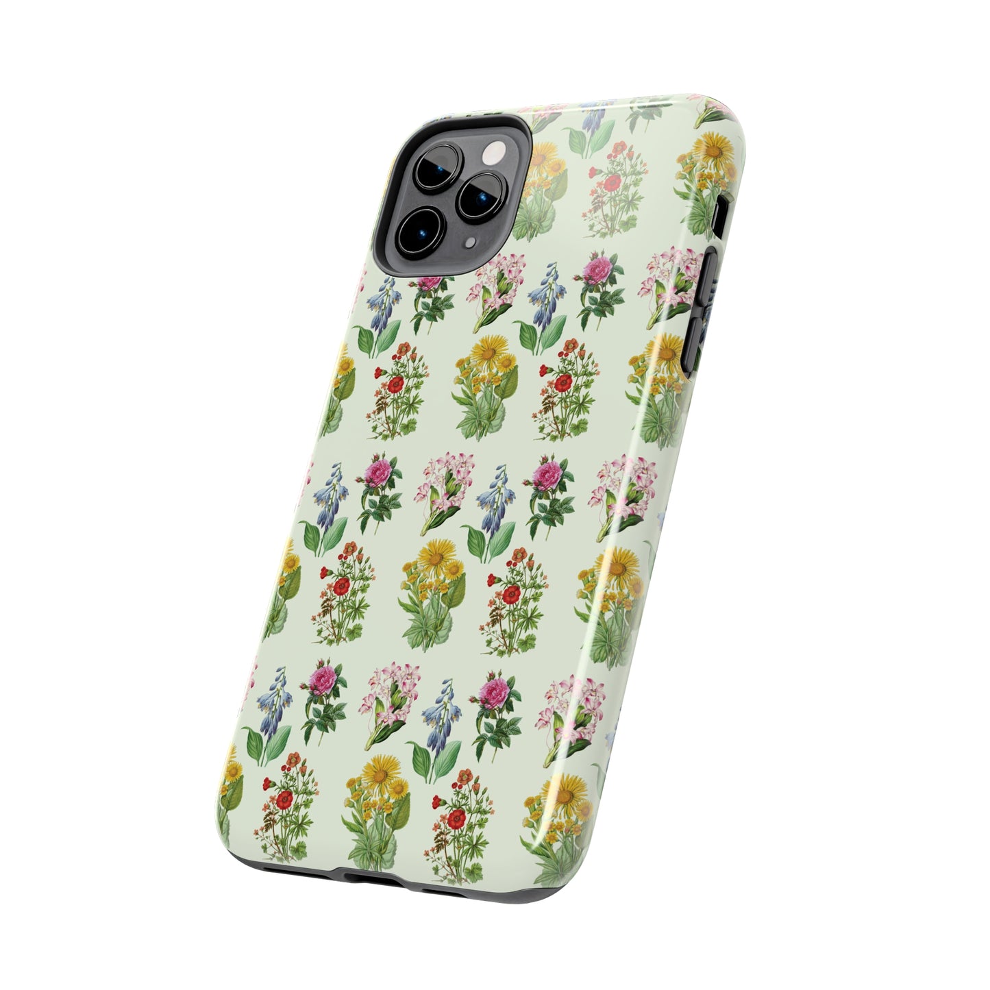 Pretty Floral Phone Case, Cute Vintage Antique Flower Phone case, sunflower Rose 19th century painting Phone Case Pattern