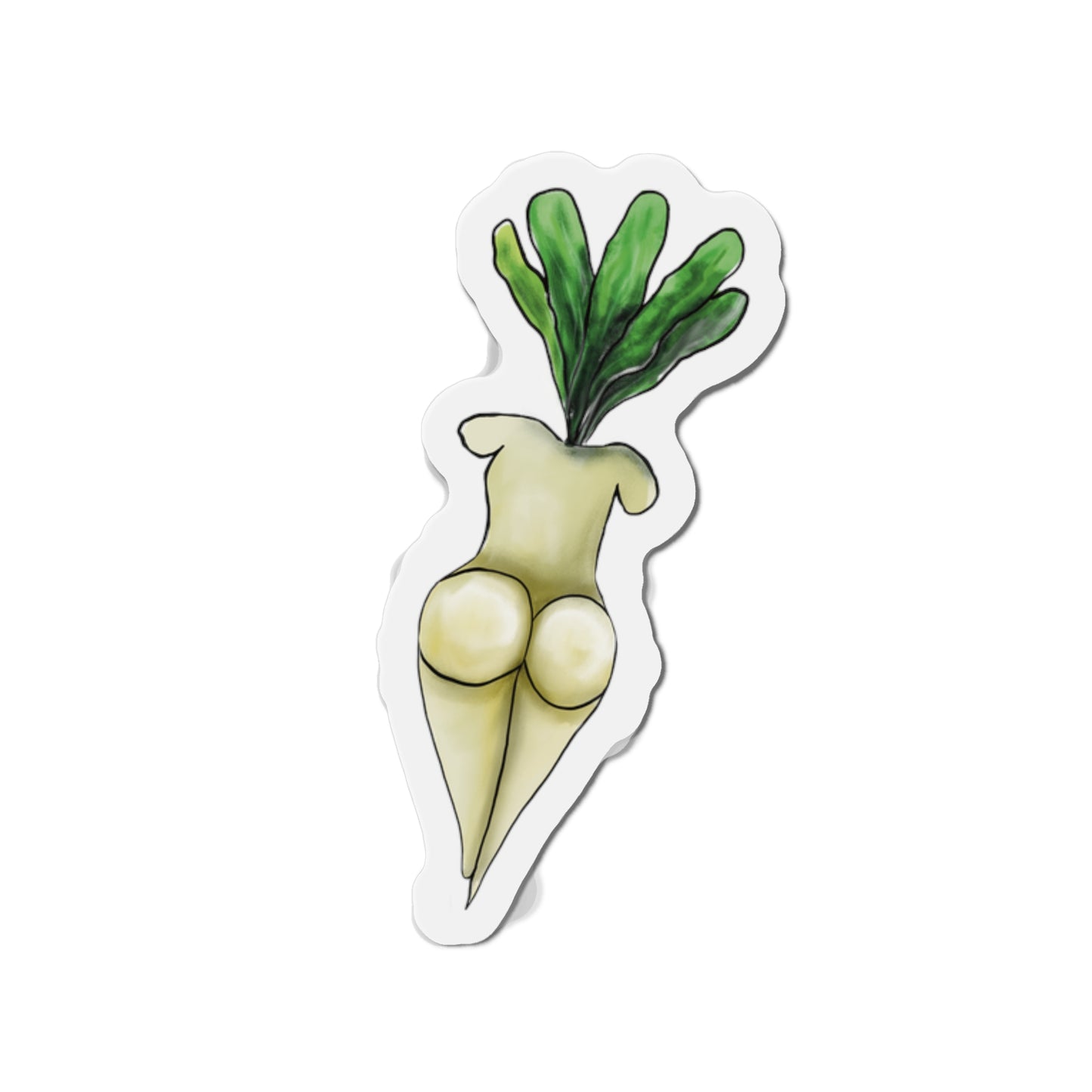 Sexy Turnip Fridge Magnet