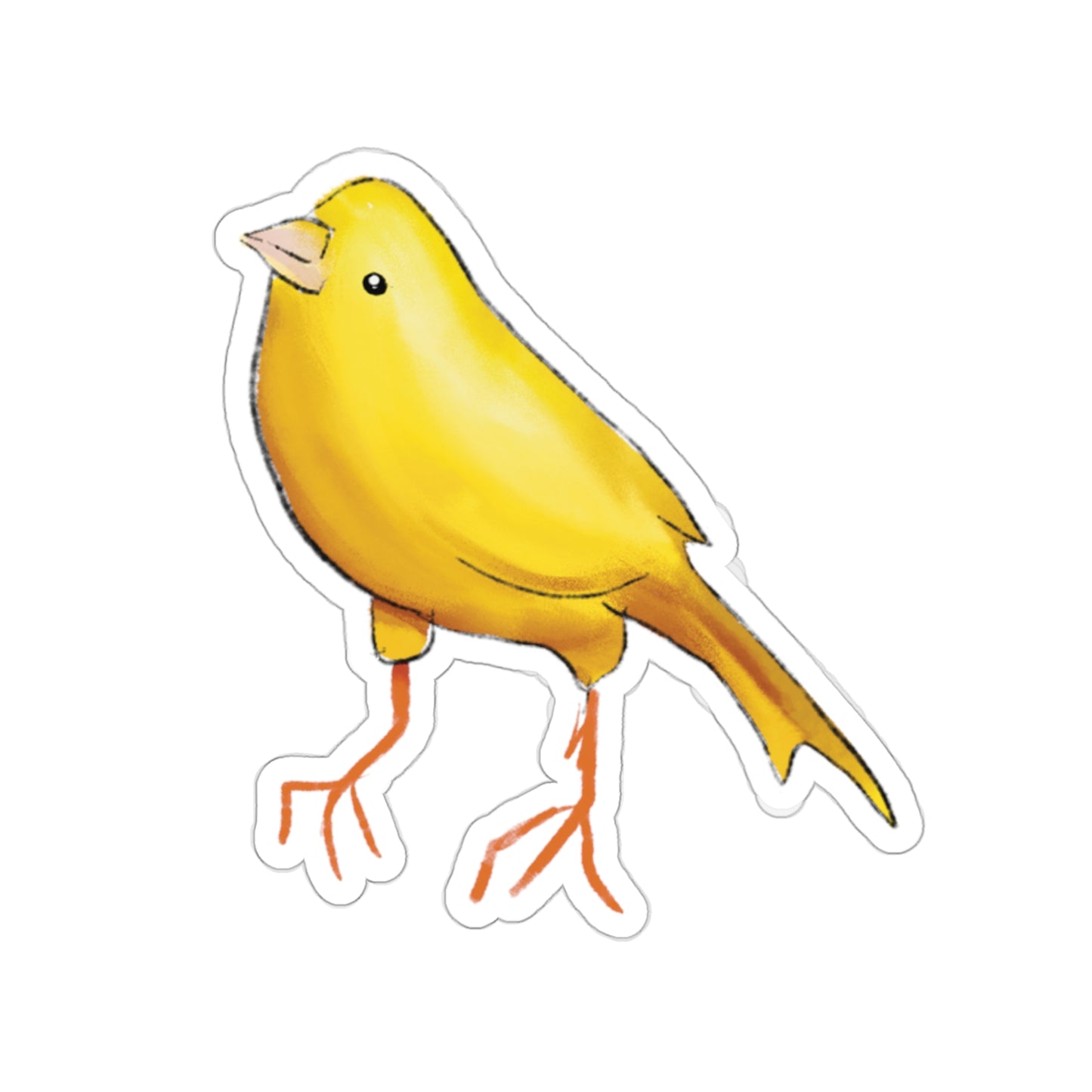 Finch Drawing Sticker