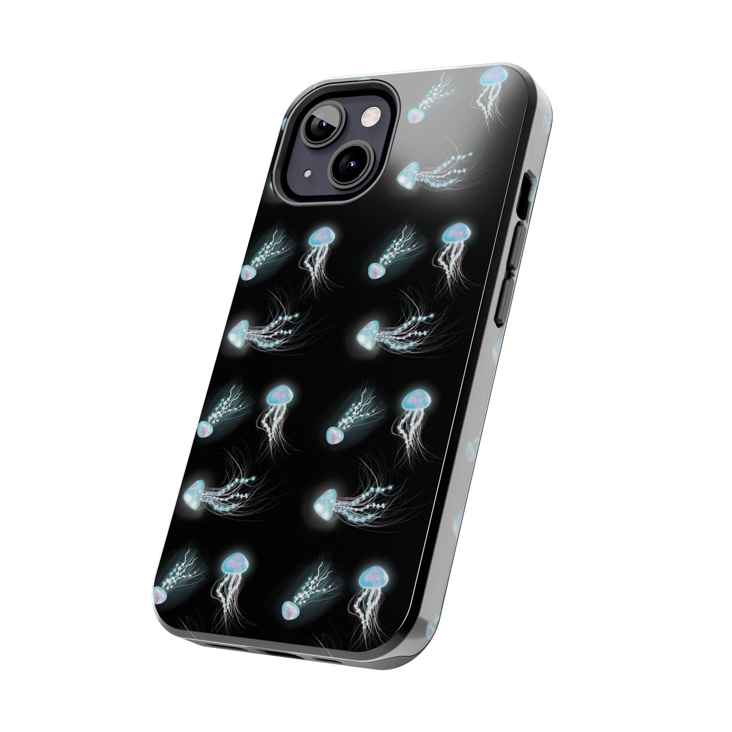 Bioluminescent Jellyfish Phone Case, Cool Trippy Psychedelic Phone Case, Glowing Jellyfish, Bioluminescent Art Cool Phone Case