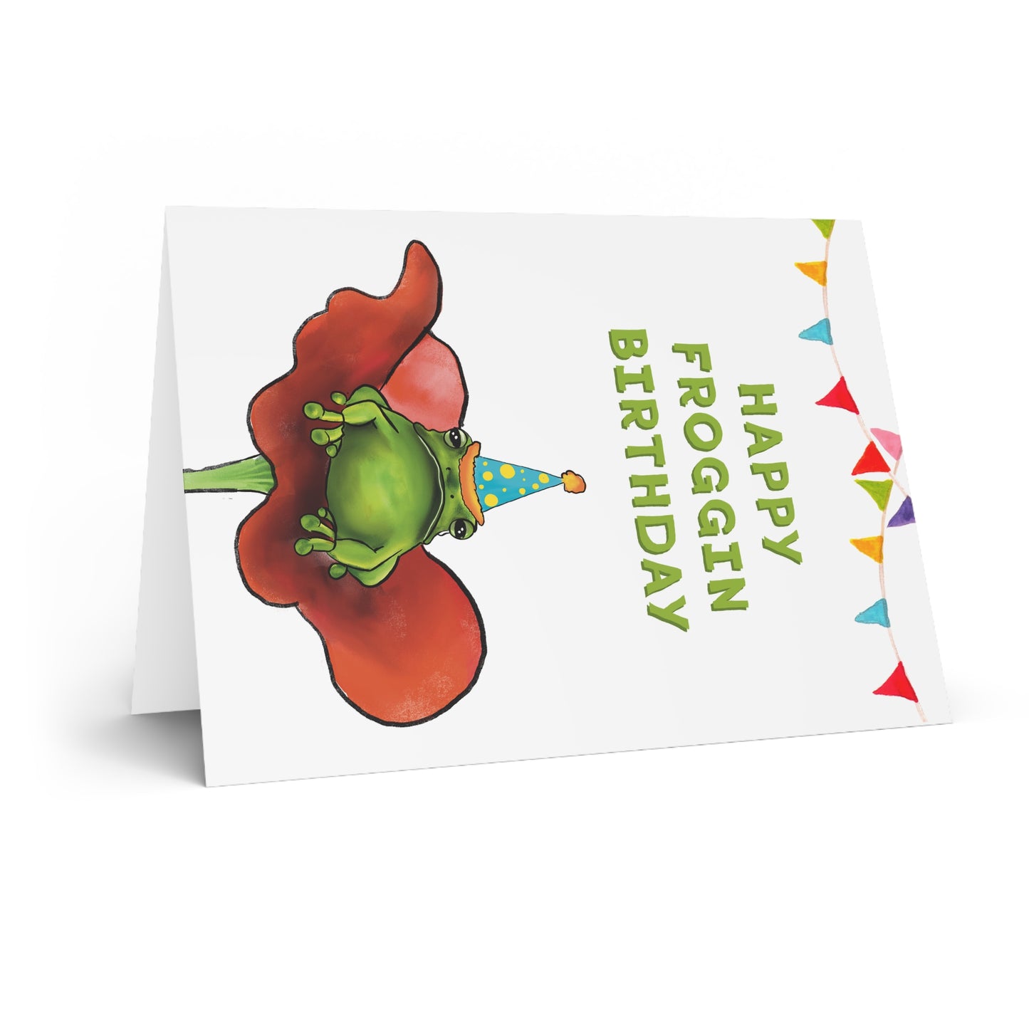 Cute Frog Birthday Card, Happy Frogging Birthday, Adorable Frog Funny Birthday card for friend