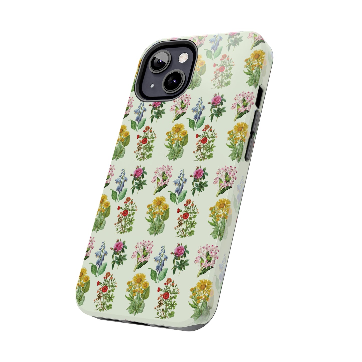 Pretty Floral Phone Case, Cute Vintage Antique Flower Phone case, sunflower Rose 19th century painting Phone Case Pattern