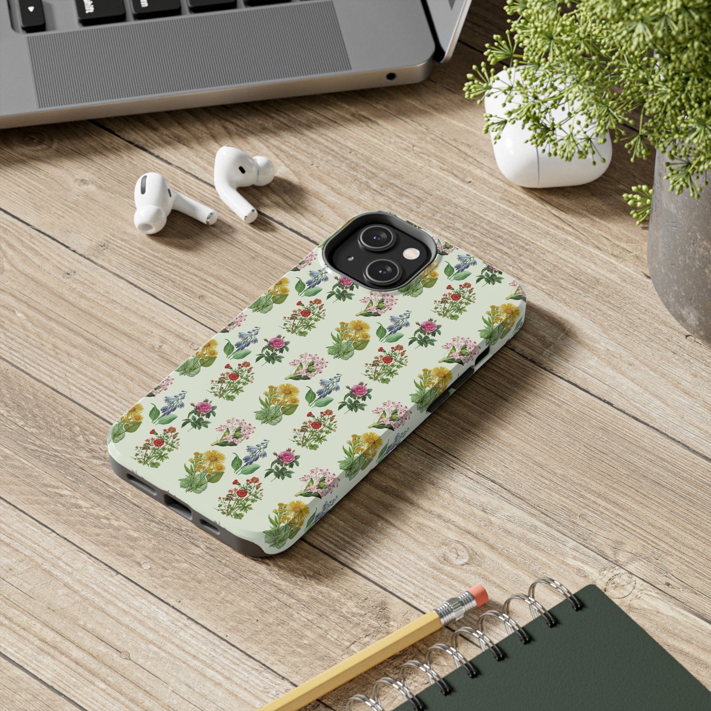 Pretty Floral Phone Case, Cute Vintage Antique Flower Phone case, sunflower Rose 19th century painting Phone Case Pattern