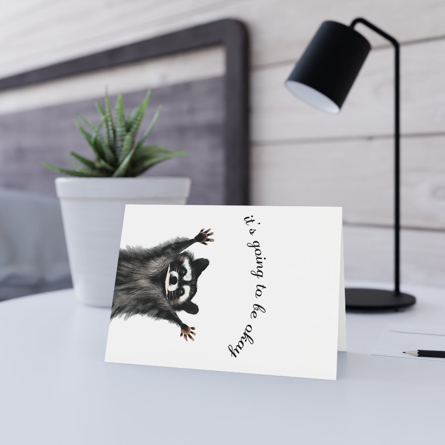 Racoon Greeting Card