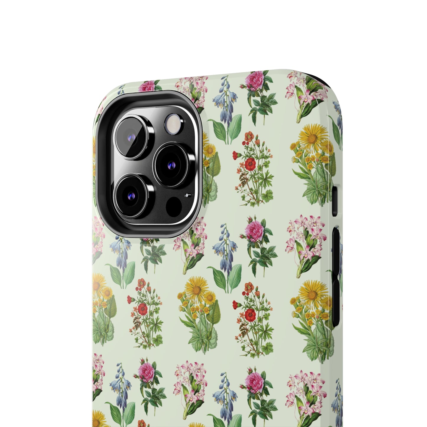 Pretty Floral Phone Case, Cute Vintage Antique Flower Phone case, sunflower Rose 19th century painting Phone Case Pattern