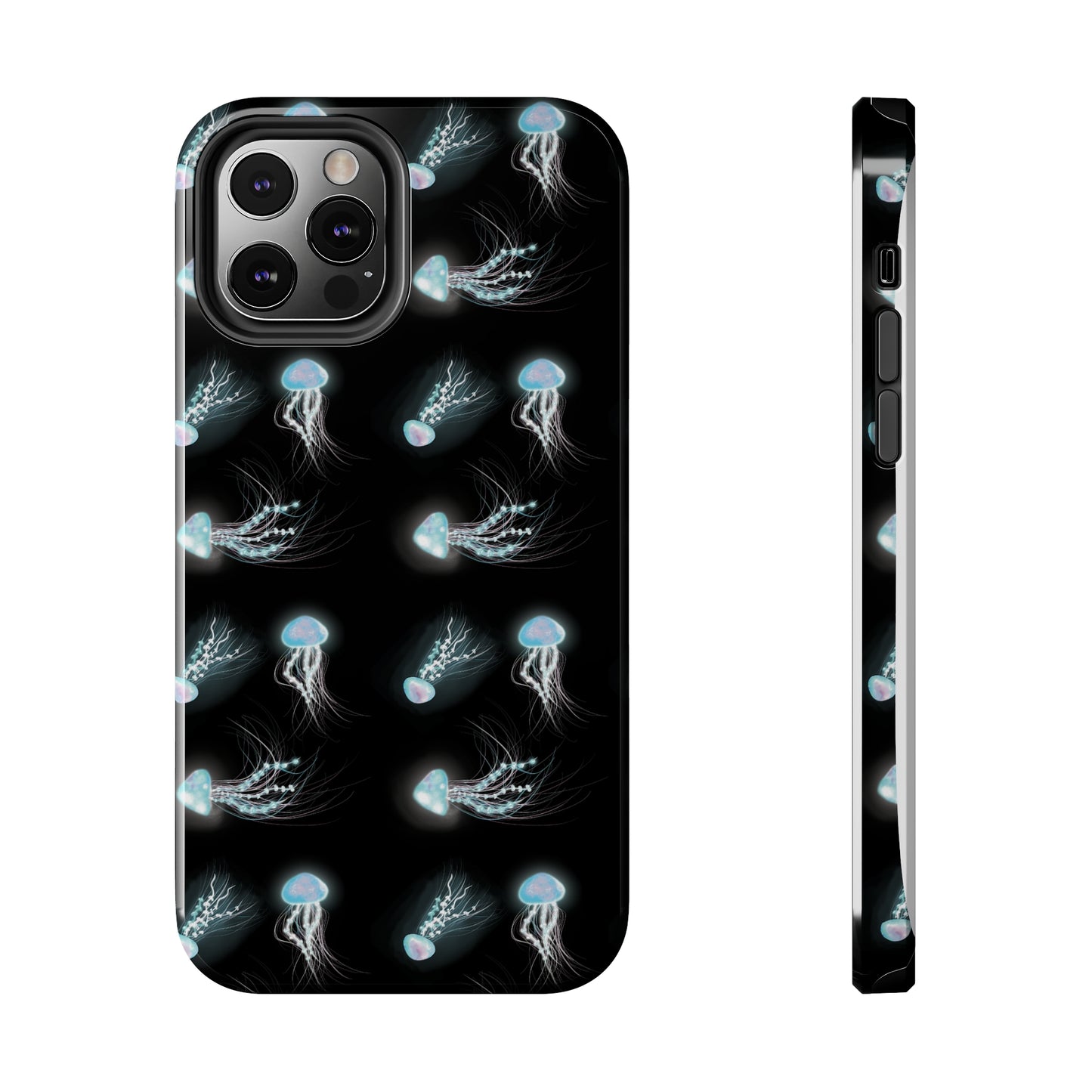 Bioluminescent Jellyfish Phone Case, Cool Trippy Psychedelic Phone Case, Glowing Jellyfish, Bioluminescent Art Cool Phone Case