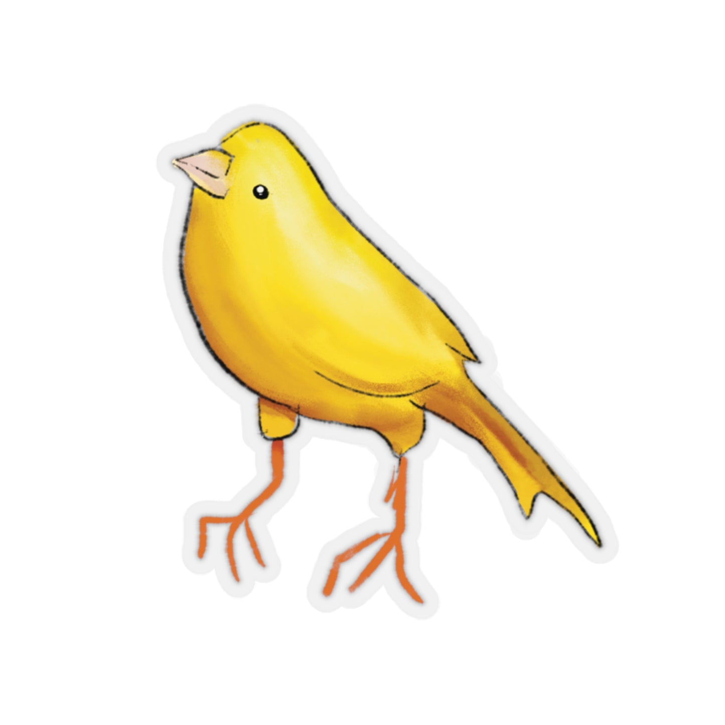 Finch Drawing Sticker