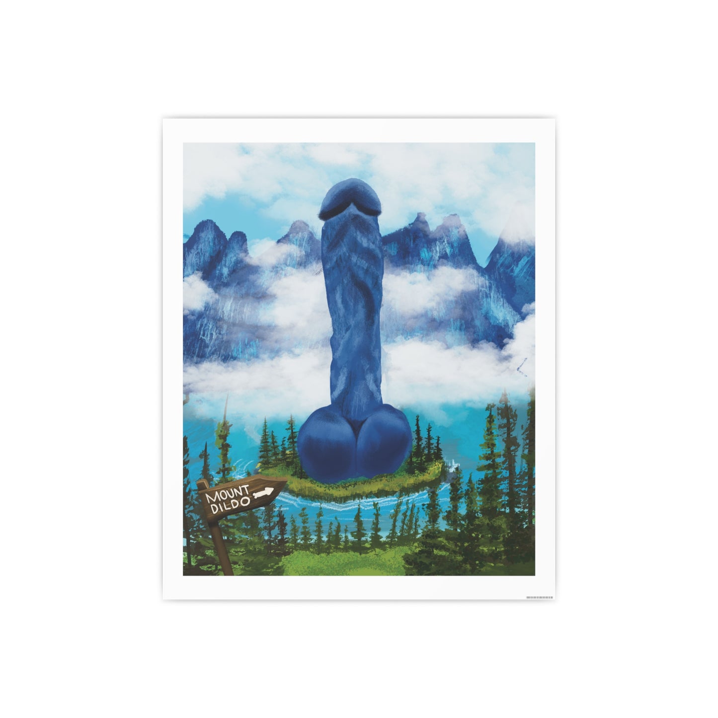 Mount Dildo Art Print and poster