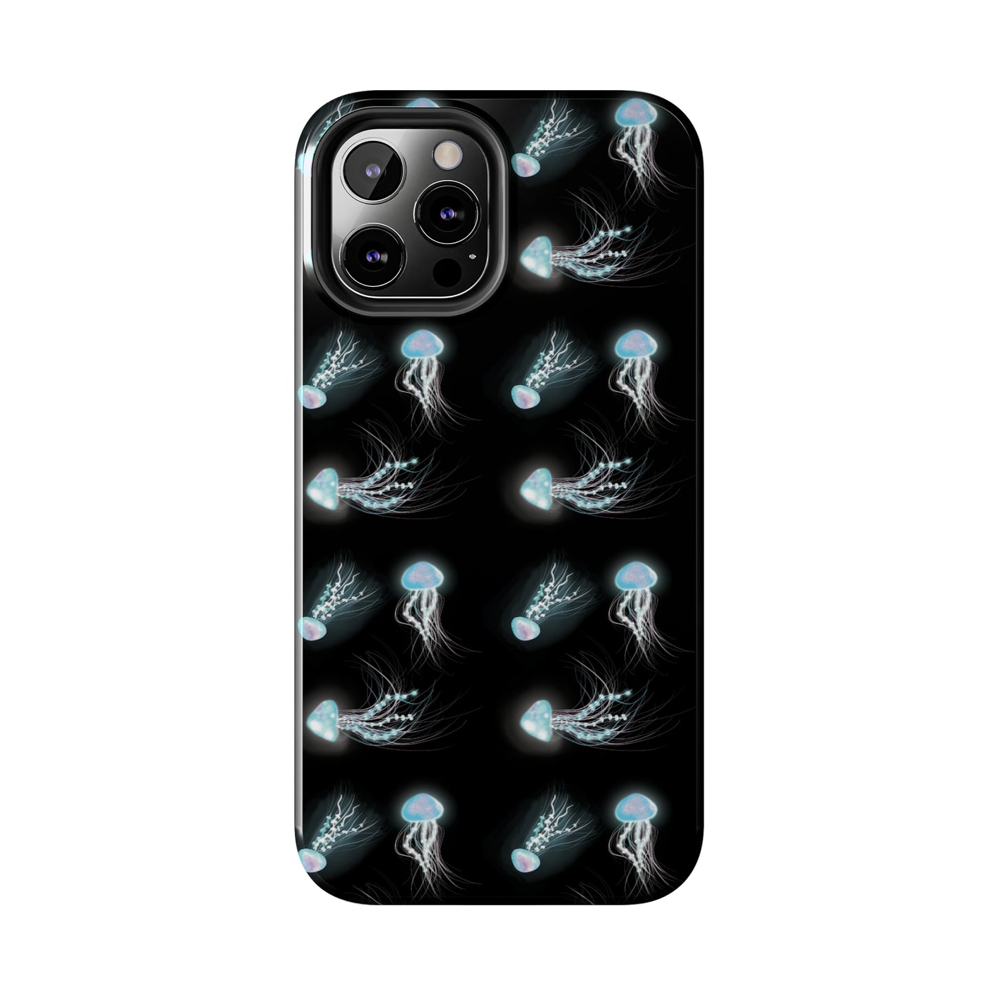 Bioluminescent Jellyfish Phone Case, Cool Trippy Psychedelic Phone Case, Glowing Jellyfish, Bioluminescent Art Cool Phone Case