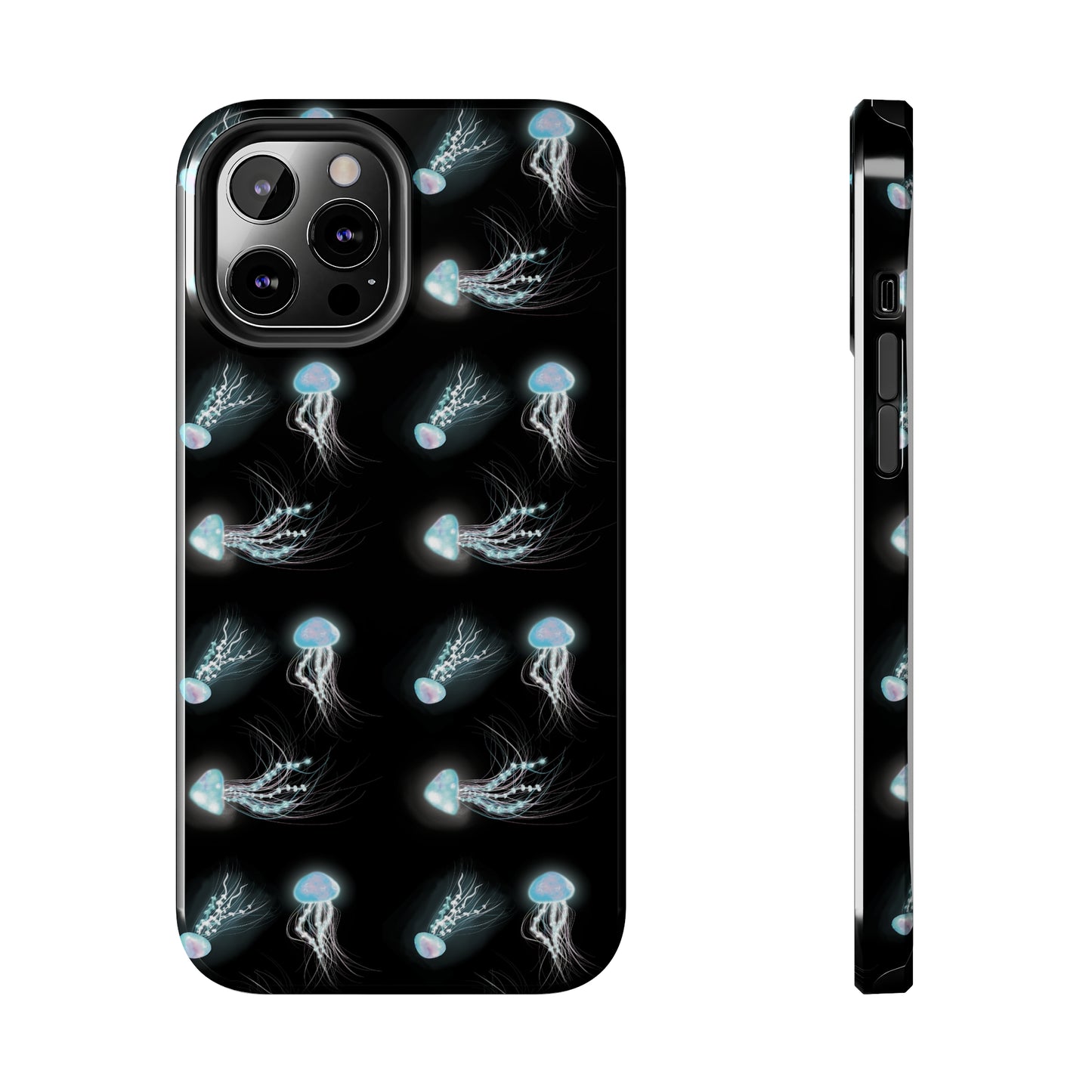 Bioluminescent Jellyfish Phone Case, Cool Trippy Psychedelic Phone Case, Glowing Jellyfish, Bioluminescent Art Cool Phone Case