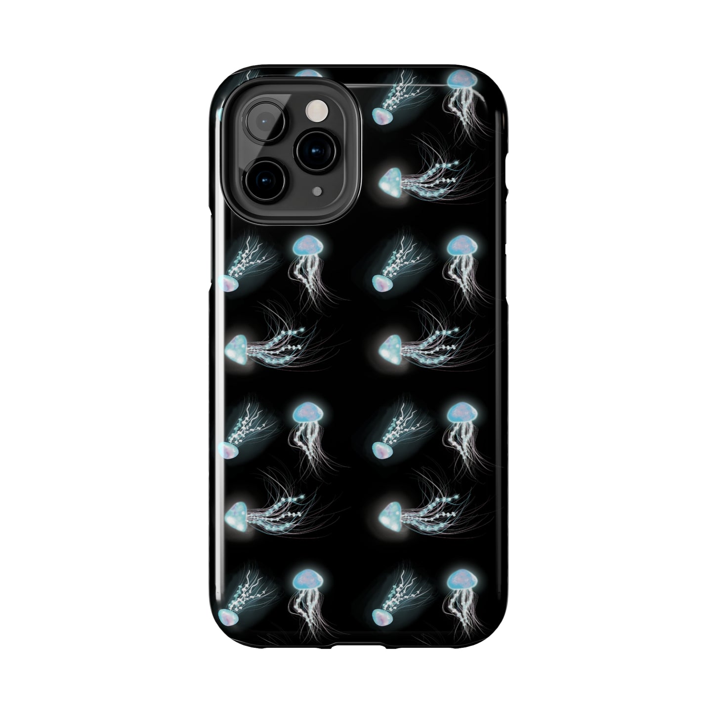 Bioluminescent Jellyfish Phone Case, Cool Trippy Psychedelic Phone Case, Glowing Jellyfish, Bioluminescent Art Cool Phone Case