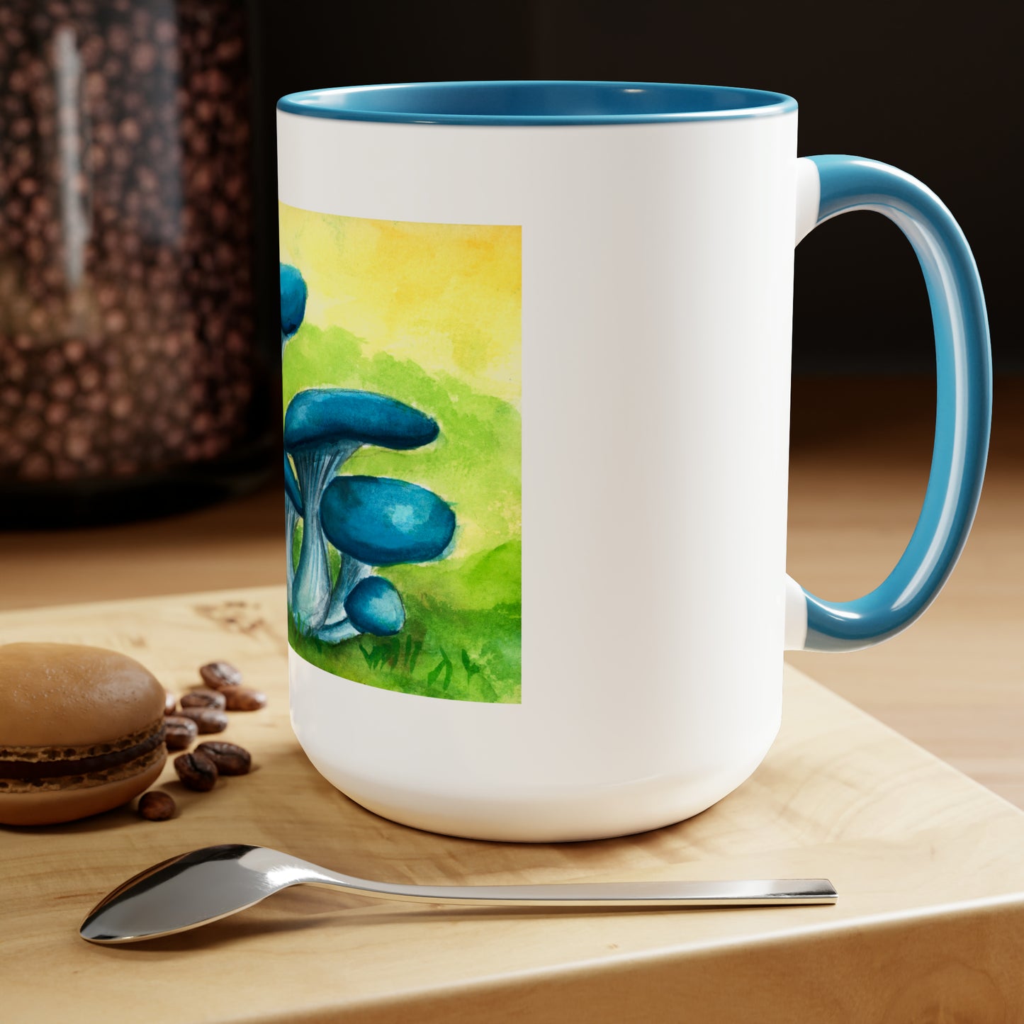 Two-Tone Coffee Mugs, 15oz