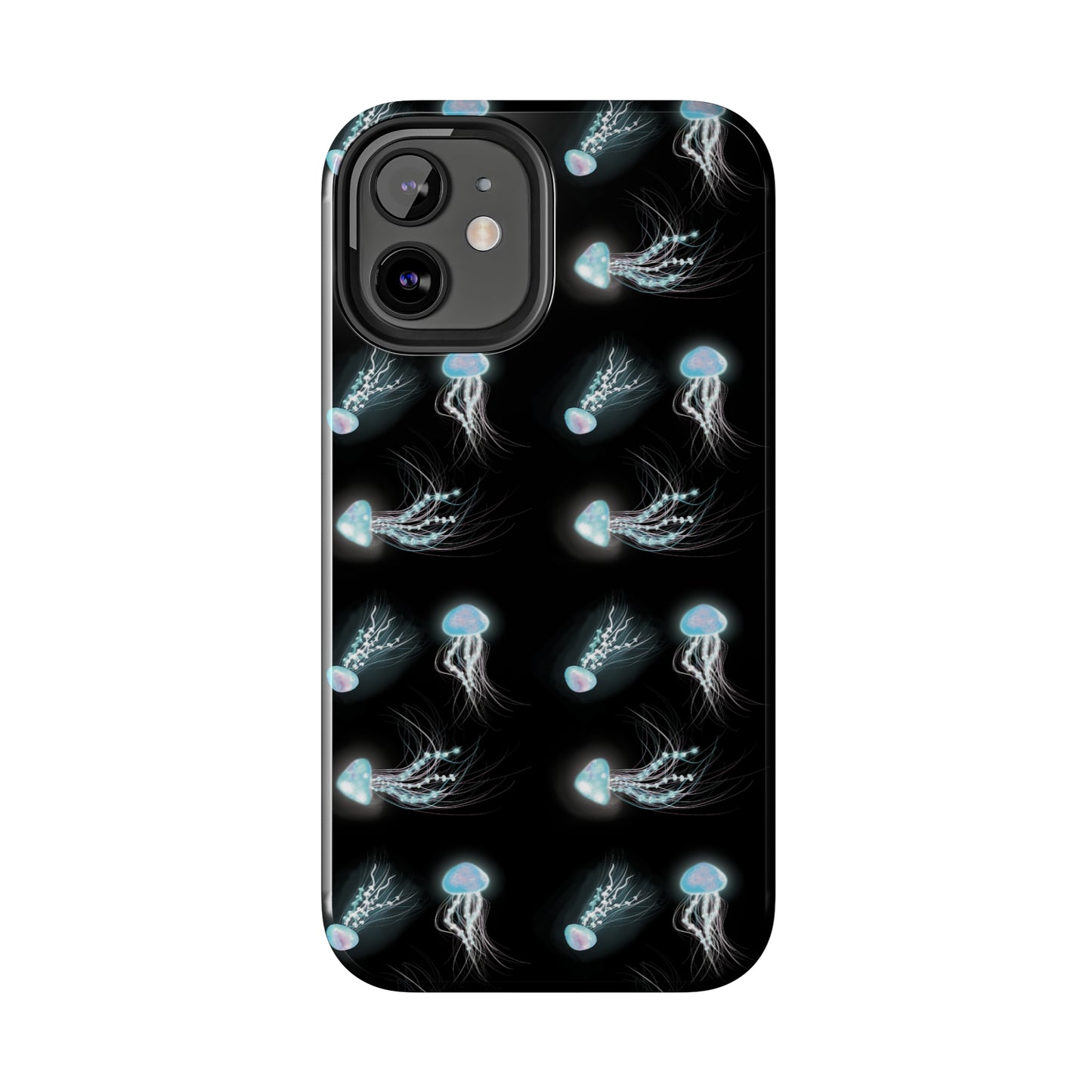 Bioluminescent Jellyfish Phone Case, Cool Trippy Psychedelic Phone Case, Glowing Jellyfish, Bioluminescent Art Cool Phone Case