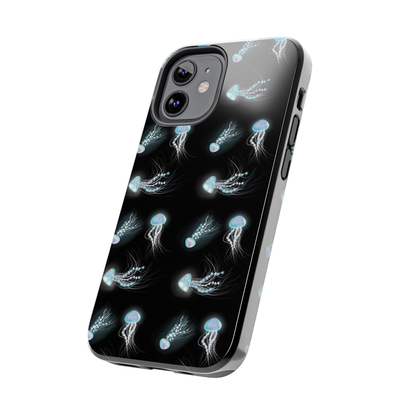 Bioluminescent Jellyfish Phone Case, Cool Trippy Psychedelic Phone Case, Glowing Jellyfish, Bioluminescent Art Cool Phone Case