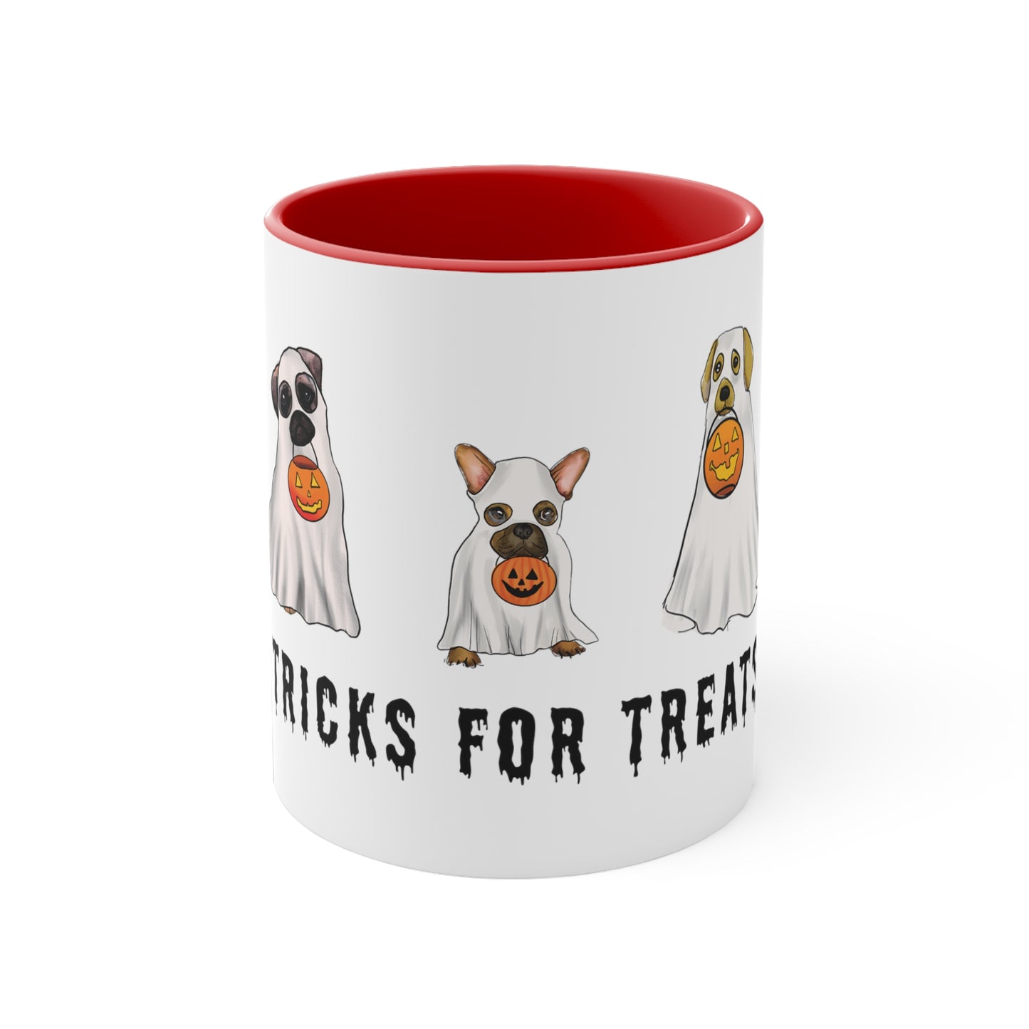 Halloween Dog ghost Mug cute, Funny Halloween Ghost dog mug, Dogs in costume mug, adorable dog lover mug