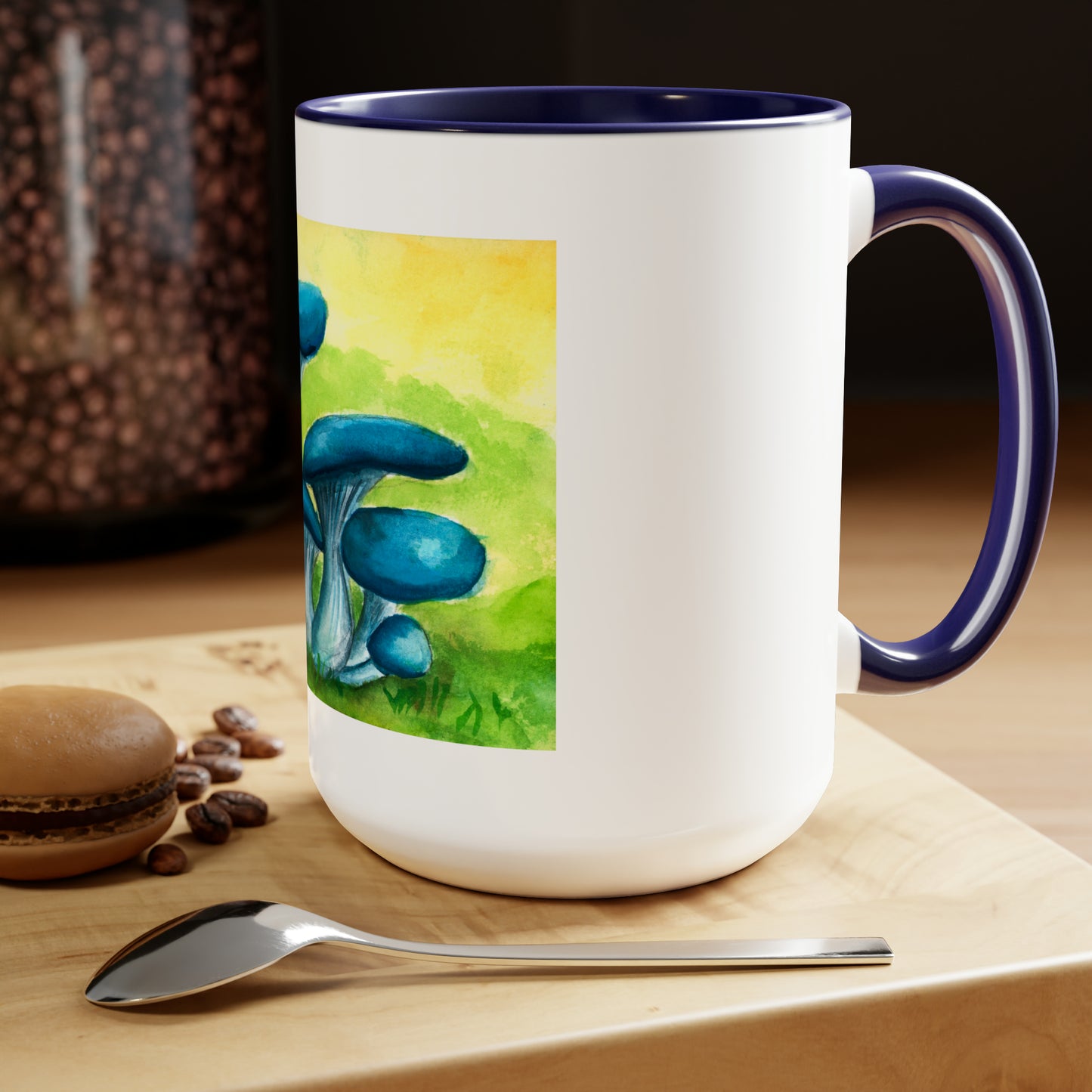 Two-Tone Coffee Mugs, 15oz