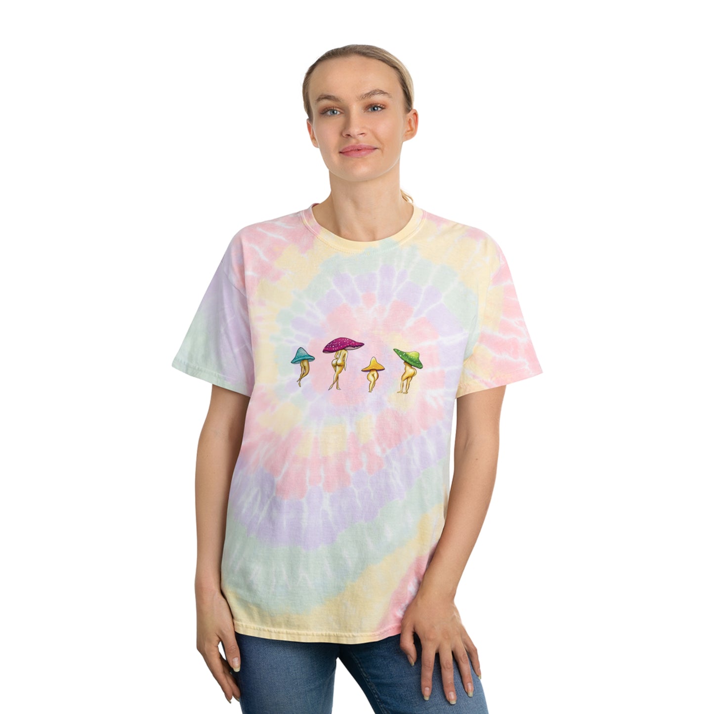 Tie Dye Shroom Lady Shirt