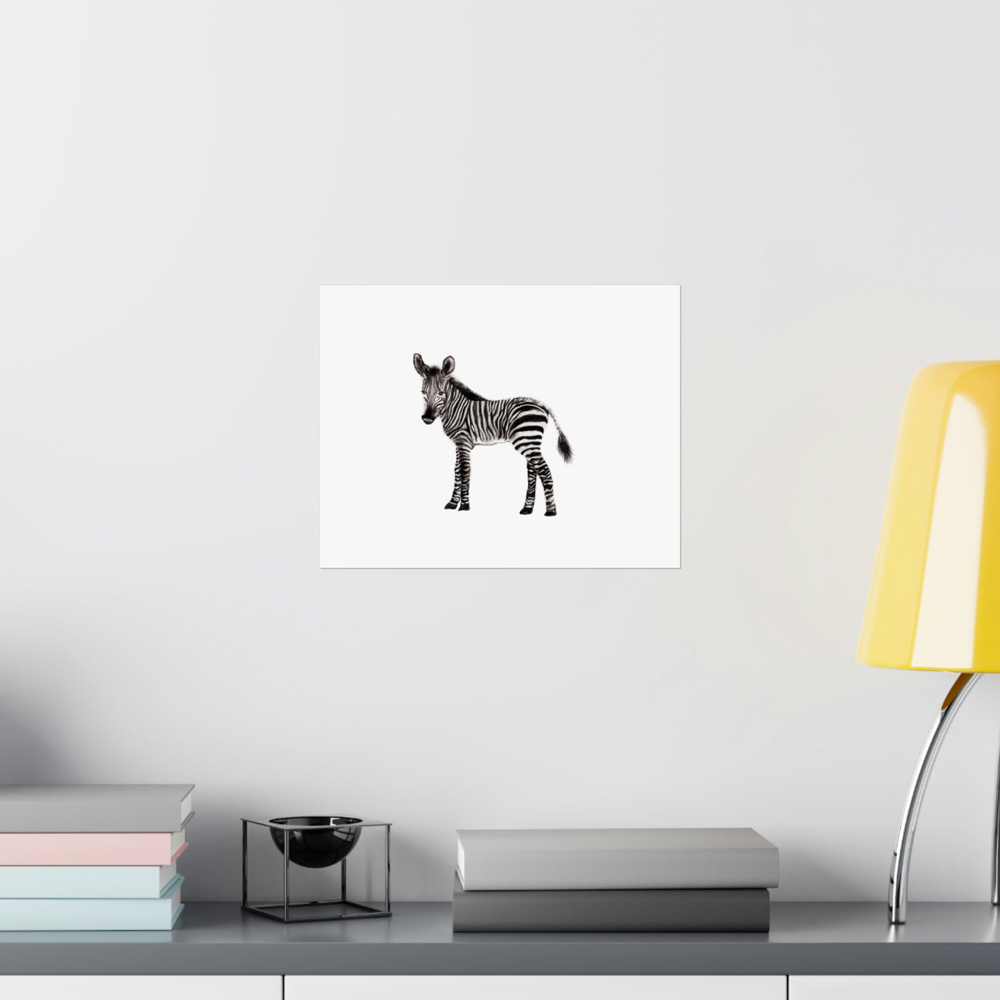 graphite zebra poster, Graphite pencil drawing baby zebra, cute poster, kids room art print, cute graphite animals