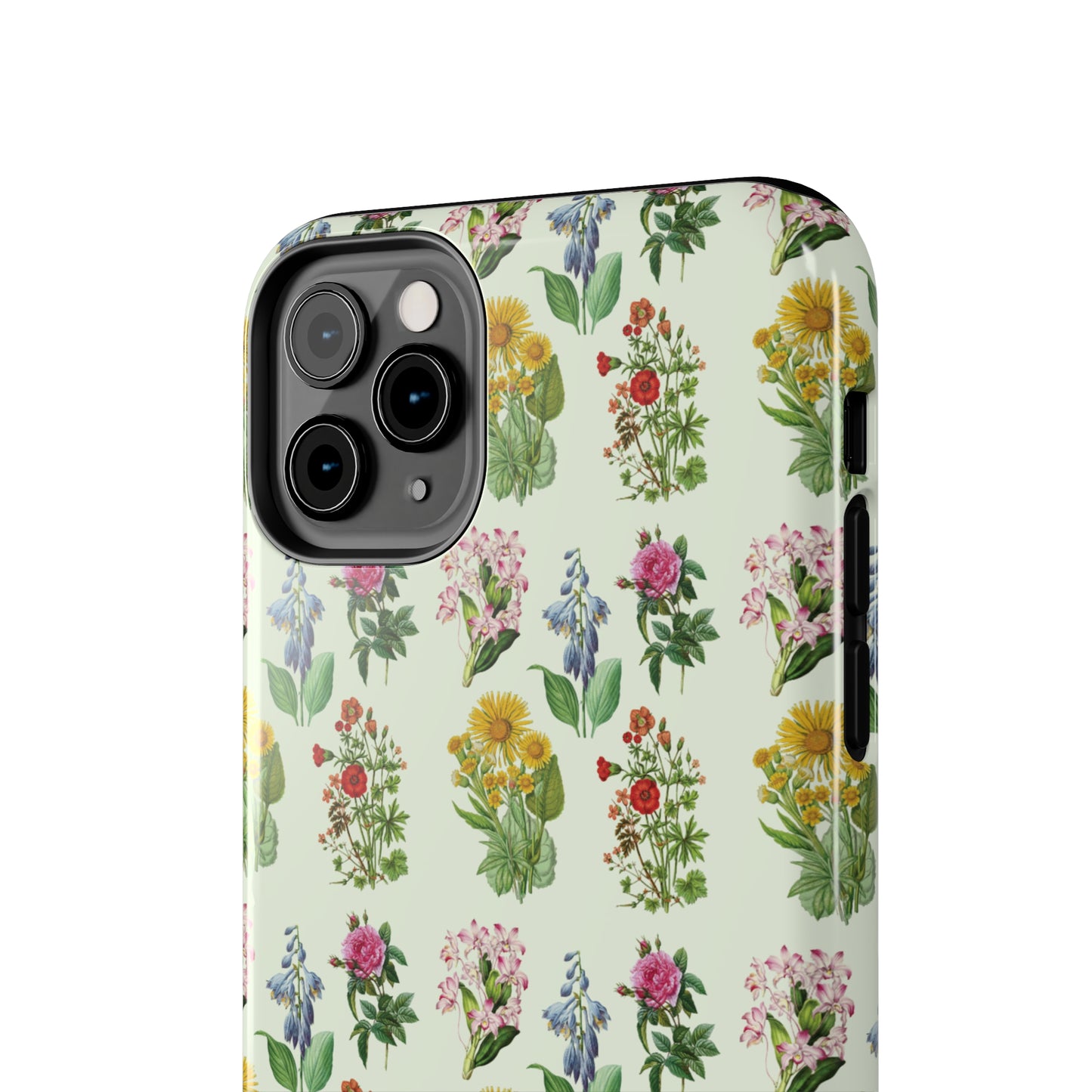 Pretty Floral Phone Case, Cute Vintage Antique Flower Phone case, sunflower Rose 19th century painting Phone Case Pattern