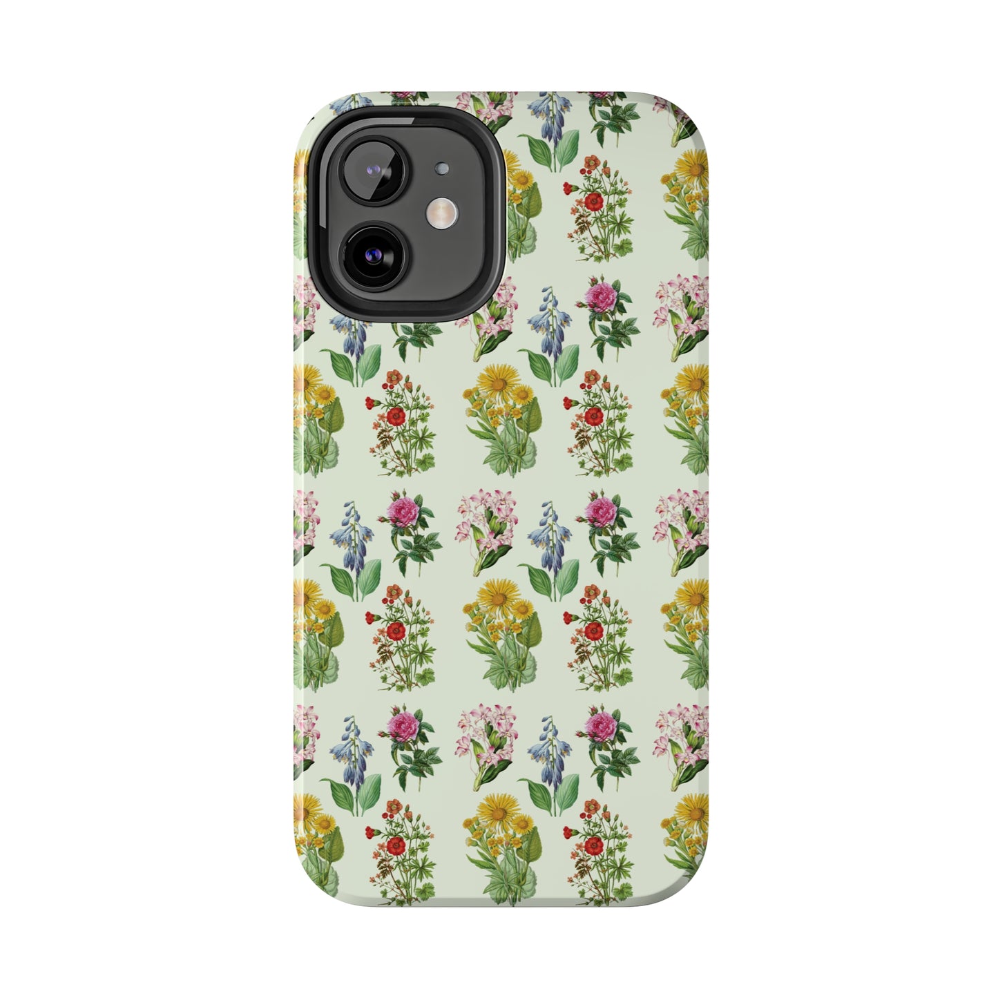 Pretty Floral Phone Case, Cute Vintage Antique Flower Phone case, sunflower Rose 19th century painting Phone Case Pattern