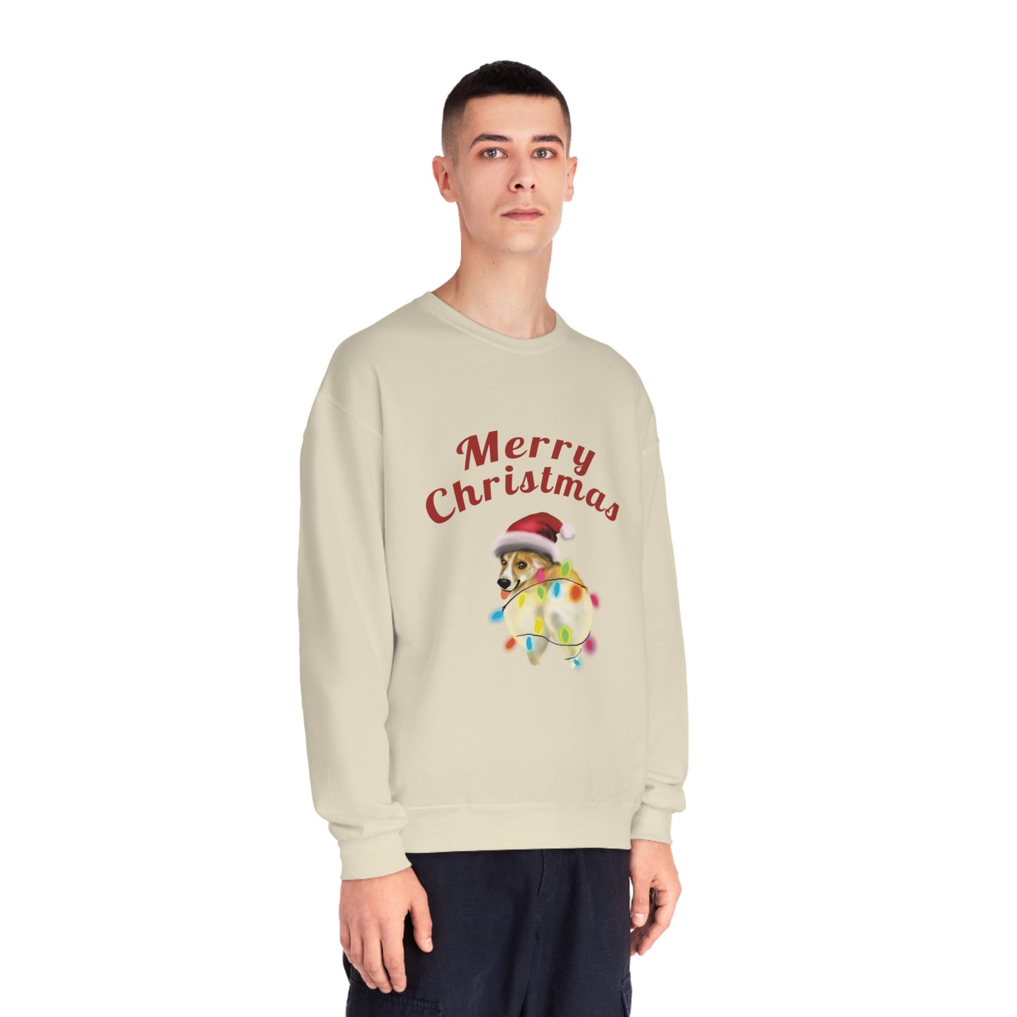 Funny Corgi Dog christmas Sweatshirt, Corgi Christmas, Corgi booty, corgi dog mom gift, funny pet portrait gift, christmas dog corgi